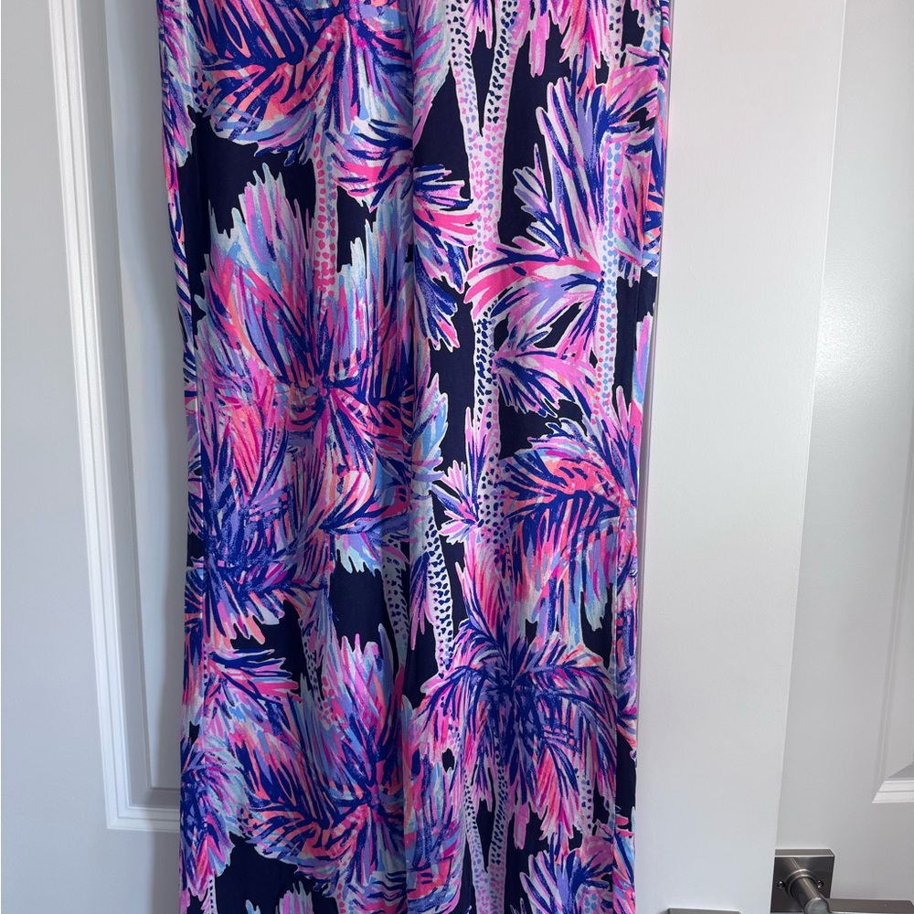 Lilly Pulitzer Vibrant Palm Print Maxi Skirt